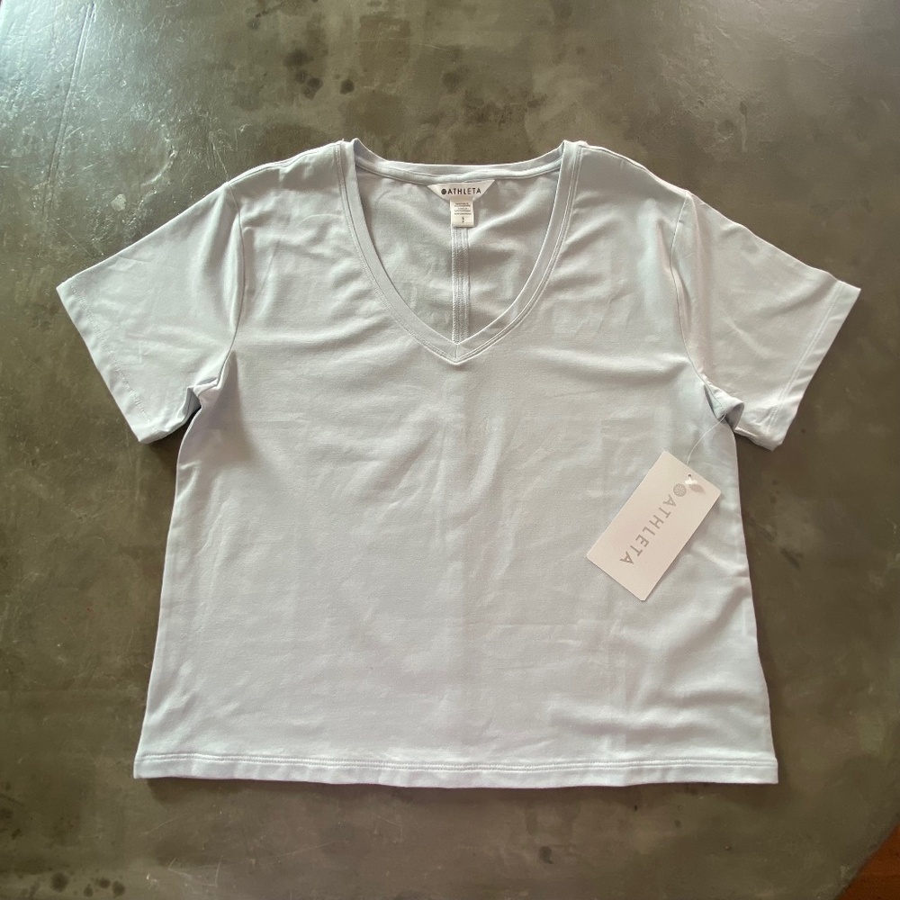 Athleta Essential V Neck Tee NWT